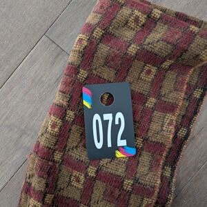 072_Brown and Red Plaid Scarf